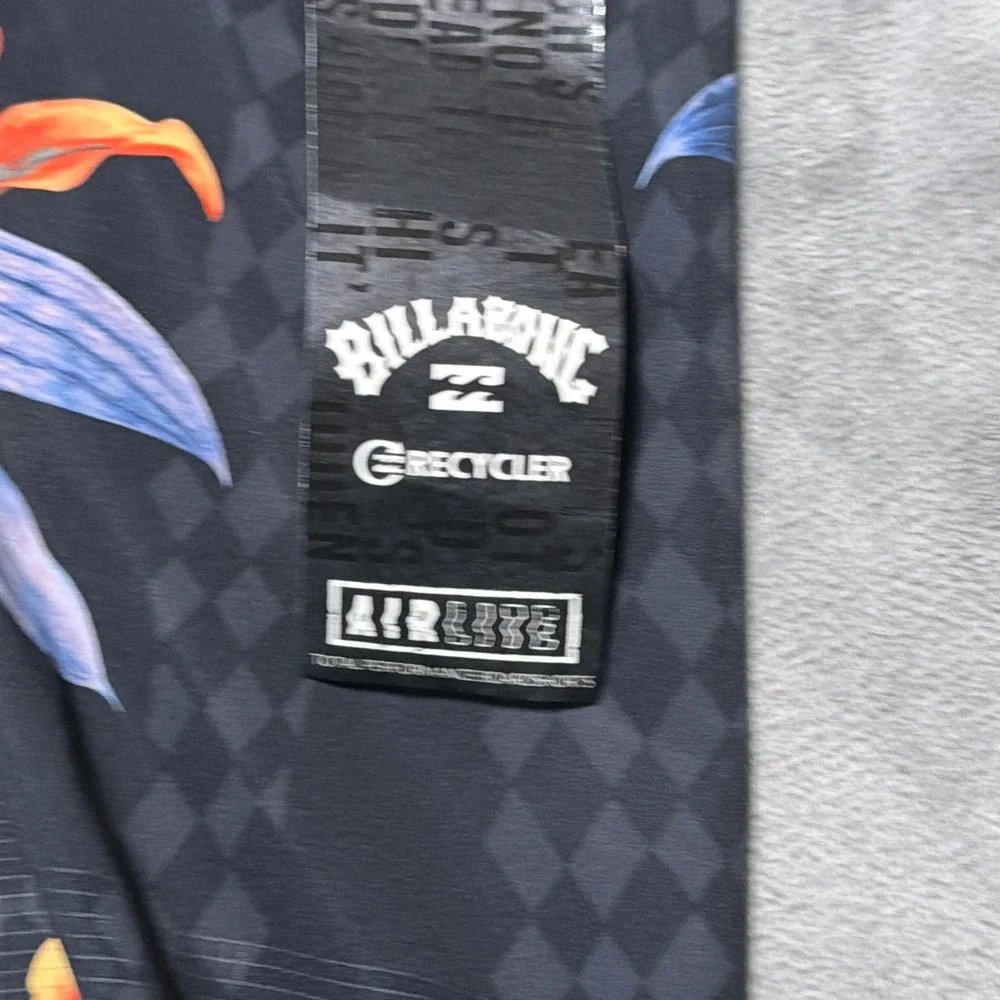 Billabong Airlite Boardshorts Mens 32 Black Floral Checker Swim Trunks Recycler